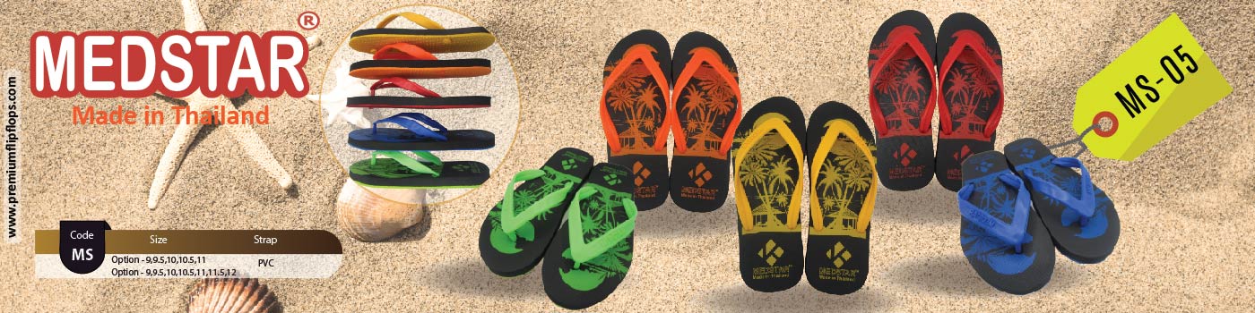 Expressive Palm Screen Print Flip-Flops