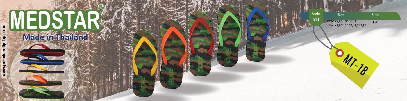 Autentiske Camouflageprint Flipflops