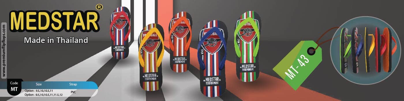 Tongs Imprimées Medstar Du Tournoi De Football