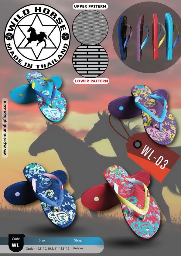 Pantuflas De Caucho Puro De Calidad Premium Wild Horse Star Lady