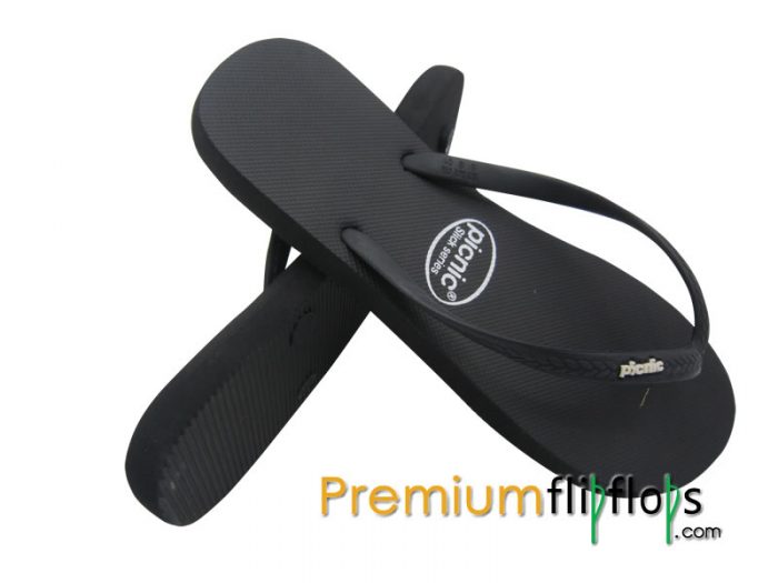 Blackish Feminine Rubber Slippers