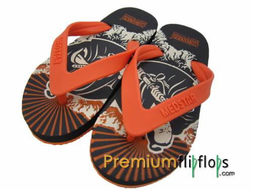 Boys Attractive Samurai Printed Flip Flops