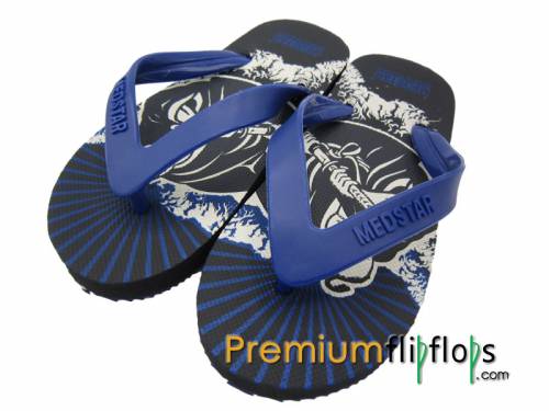 Boys Junior Samurai Print Flip Flops