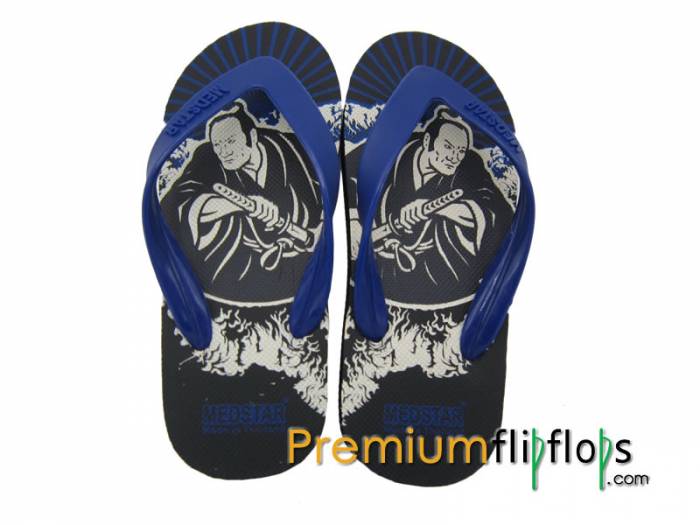 Boys Junior Samurai Print Slippers