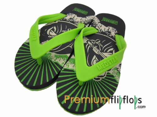 Boys Special Japanese Warrior Screen Flip Flops