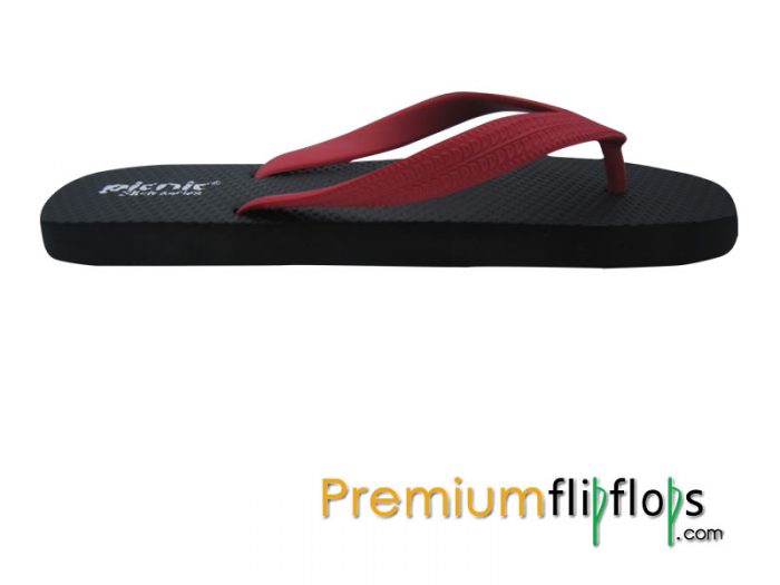 Carbon Gents Rubber Flip Flops Slick Series