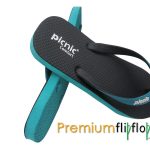 Selipar getah asli "Black Midnight, Stone Turkish" Picnic Comfort - Image 2