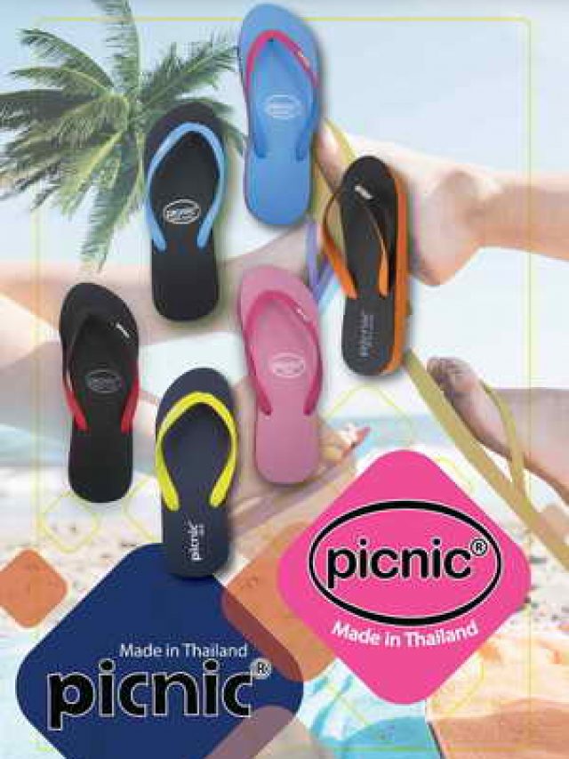 Picnic Ladies Natural Rubber Flip flops
