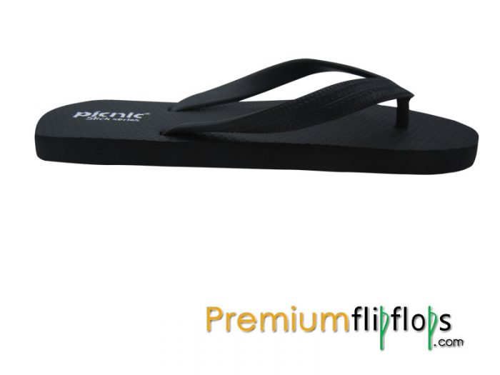 Tali Piknik Bold Hitam Selipar Getah Asli Tali &Quot;Jet Black&Quot; - Image 4