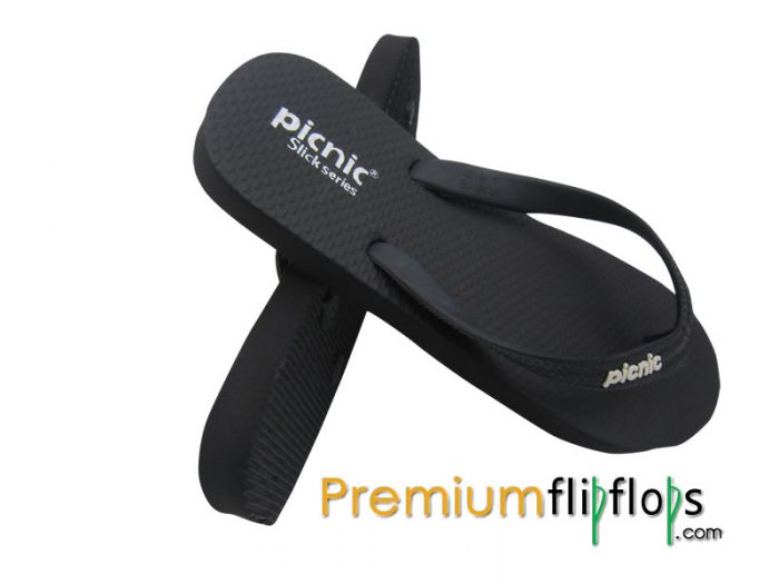 Tali Piknik Bold Hitam Selipar Getah Asli Tali &Quot;Jet Black&Quot; - Image 2