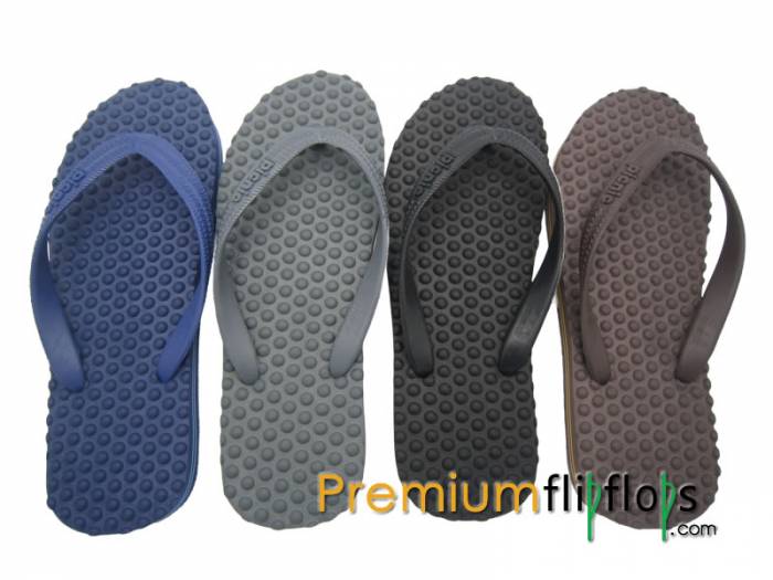 Chanclas De Hombre De Goma Eva Marrón Con Estampado De Burbujas De Picnic - Imagen 5