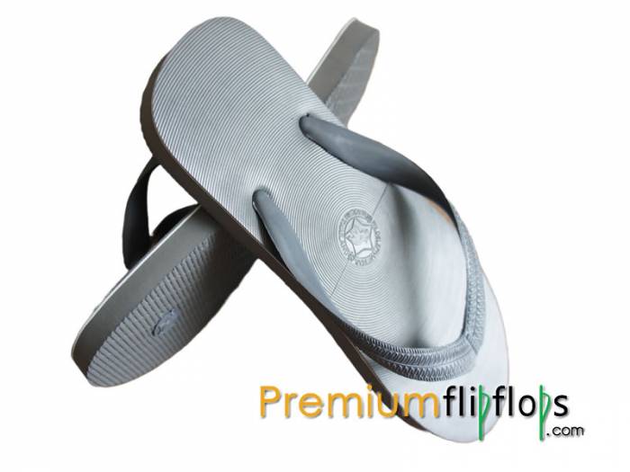 Men'S Wild Elephant Star Grey Natural Rubber Flip-Flops- Comfort And Durability - Image 2