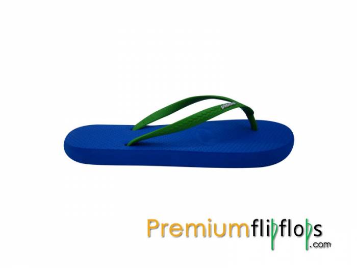 Chanclas Clásicas De Caucho Natural Azul Profundo Picnic Logo Repujado - Relaxing Green - Imagen 4