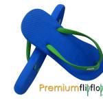 Logo Picnic Deep Biru timbul Klasik Karet Alam Sandal jepit - Hijau santai - Gambar 2