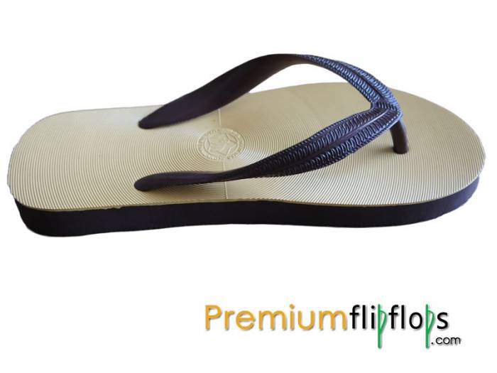 Men'S Wild Elephant Star Brown Natural Rubber Flip-Flops- Kenyamanan Dan Gaya - Gambar 4