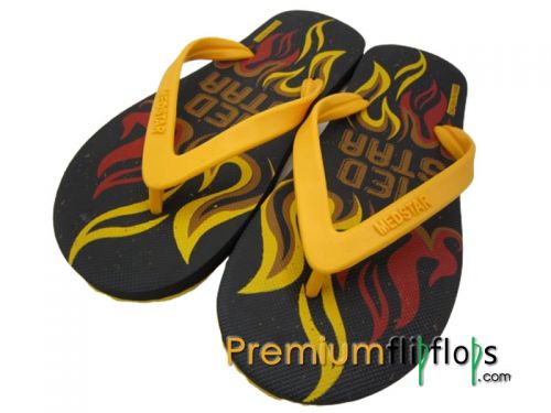 Gents Amazing Fire Screen Flip Flops