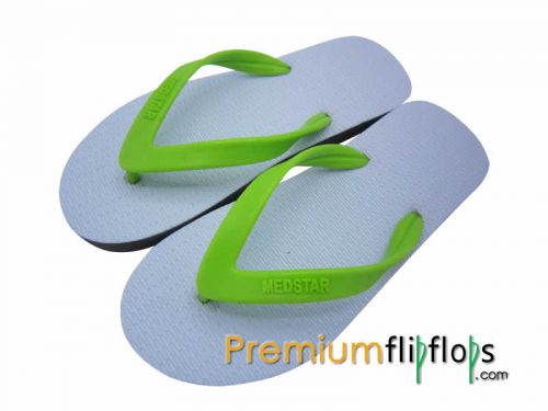 Gents Bright White Upper Flip Flops