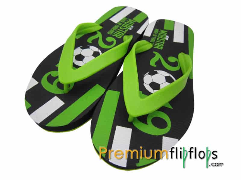 Bulk Order MT-42-OEM Natural Rubber And EVA Slippers Goal Score Printed »