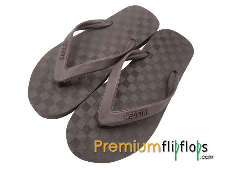 Manually Processed Square Pattern Upper M8 Natural Rubber And EVA Flip-flops  »