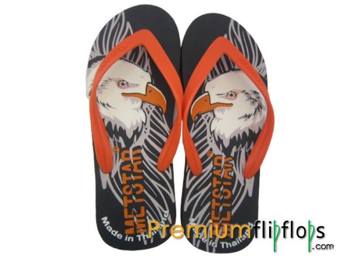 ⁦النسر المطبوع Oem-65 المطاط الطبيعي و Eva Flip-Flops Metstar منقوش الشريط Pvc⁩ - الصورة ⁦2⁩