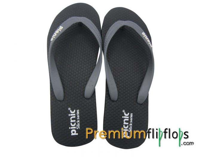 Gents Gloomy Black Flip Flops