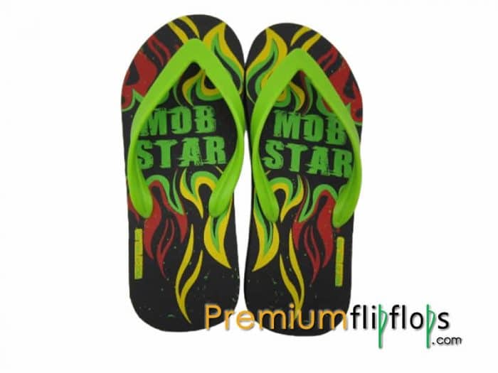 Import Getah Asli Mt-32-Oem Dan Selipar Eva Mobstar Fire Printed - Image 2