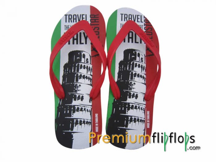 Gents Italy Travel Print Slippers