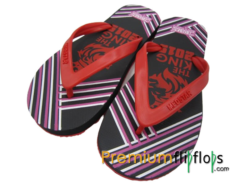 Gents Lion The King Print Flip Flops