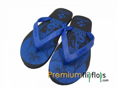 Gents Recycleable Dragon Printed Flip Flops