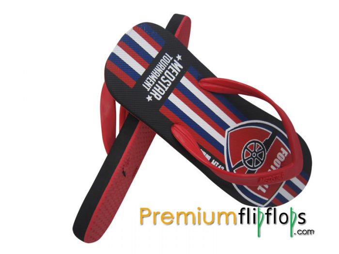 Gents Rubber Football Screen Flip Flops