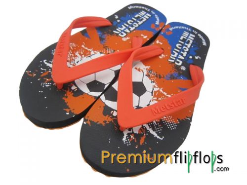 Gents Scoccer Cup Print Flip Flops