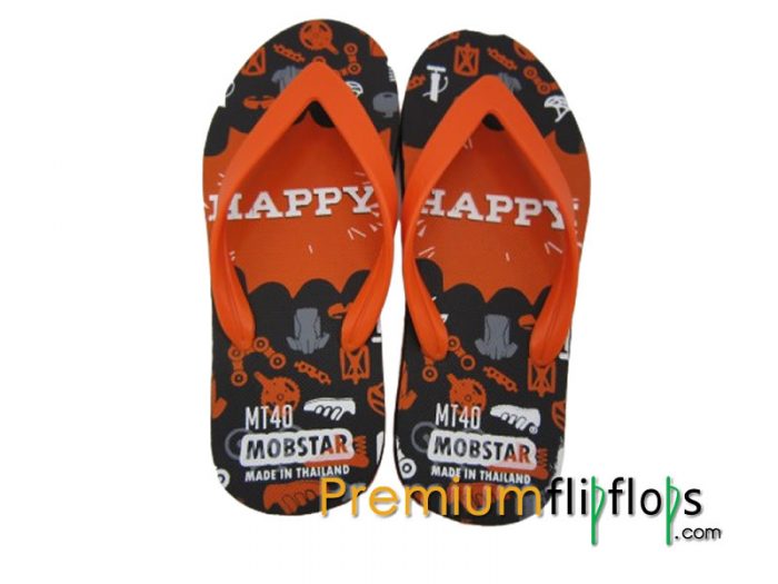 Senang Ekspresif Karya Seni Oem-40 Selipar Getah Asli Custom Generic Solid - Image 2
