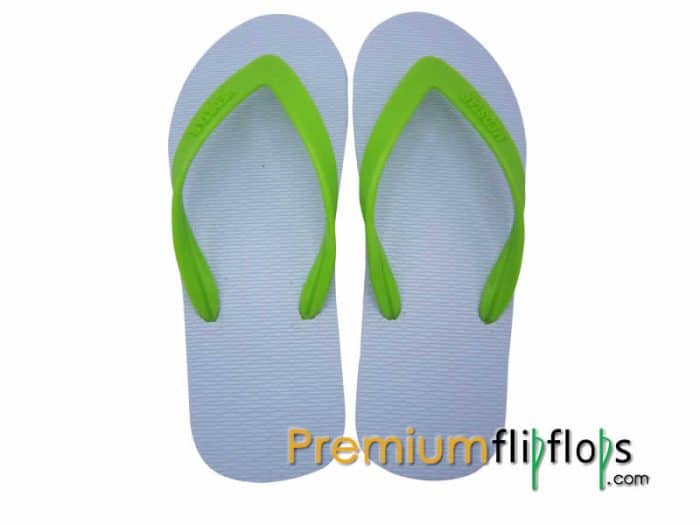 Genuine Bright White Upper Flip Flops