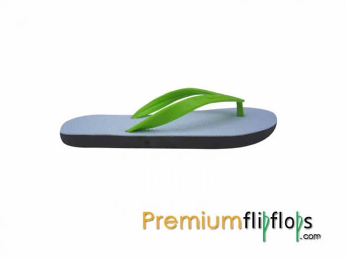 Genuine Rubber Bright White Upper Flip Flops