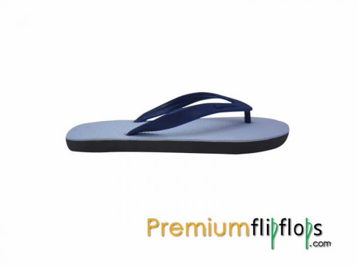 Genuine Rubber Trendy White Upper Flip Flops