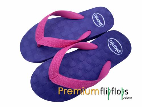 Girls Solid Color Pattern Flip Flops