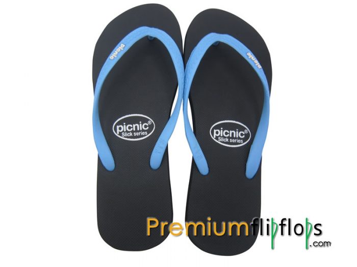 Ladies Black Rubber Flip Flops