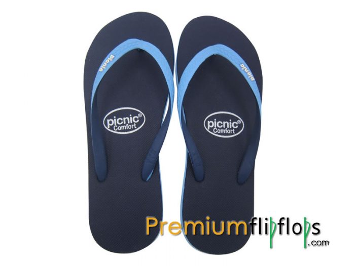 Chanclas De Goma French Navy, Cornflower Picnic Comfort - Imagen 3