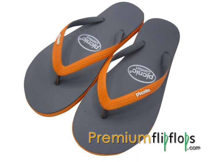 Marsopa Acuática, Chanclas De Goma Tangerine Picnic Comfort