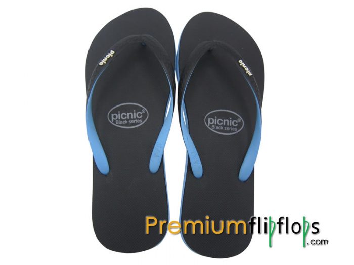 Sandal Jepit Karet Picnic Black Series &Quot;Carolina Blue&Quot; - Gambar 3