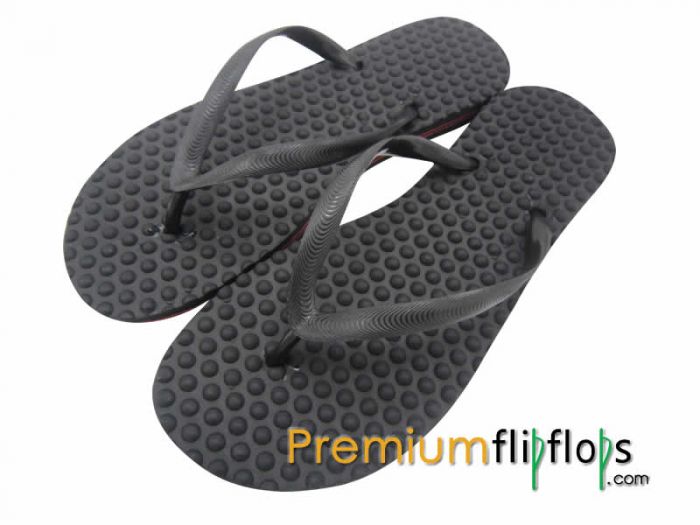 Chanclas Mujer Knob Bubble Mo-L Caucho Natural Y Eva Negro