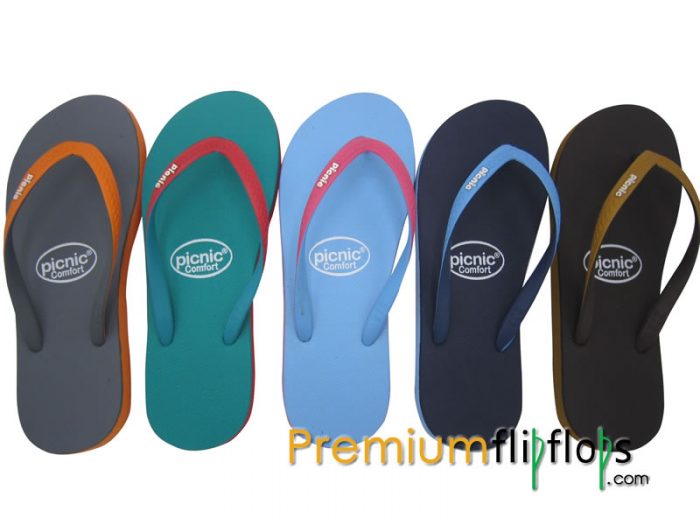 Chanclas De Goma French Navy, Cornflower Picnic Comfort - Imagen 5