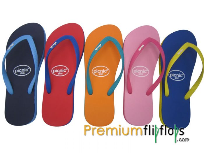 Sandal Jepit Karet Alam Piknik &Quot;Biru Mesir, Lemonade&Quot; - Gambar 5