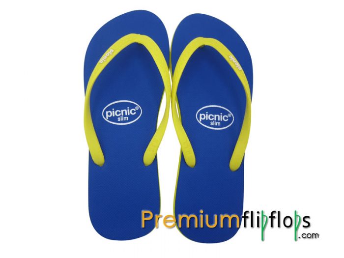 Sandal Jepit Karet Alam Piknik &Quot;Biru Mesir, Lemonade&Quot; - Gambar 3