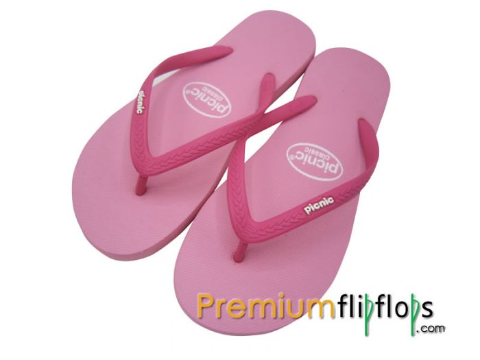 &Quot;Permen Kapas Taffy&Quot; Piknik Sandal Jepit Karet Klasik Tali Kemerahan