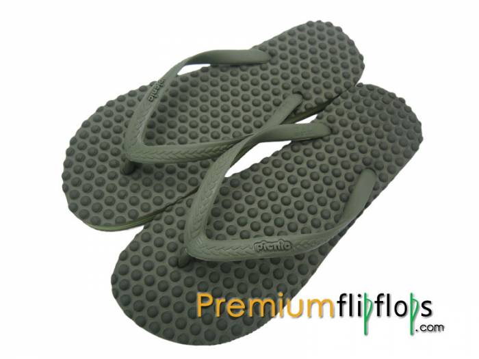 Chanclas De Eva De Caucho Natural Verde Oliva Para Mujer: Terapia De Pies Definitiva
