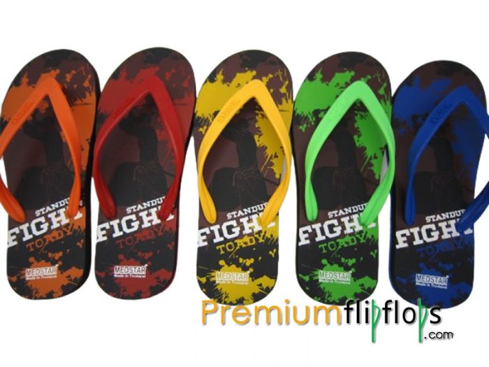 Fight Print Medstar Mt-33 ยางธรรมชาติ และ Eva รองเท้าแตะ - Image 3