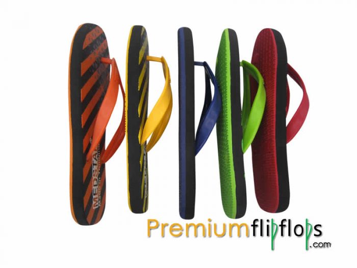 Beefy Stripe Pattern Medstar Mt-36 Natural Rubber Dan Eva Flip-Flop - Gambar 6