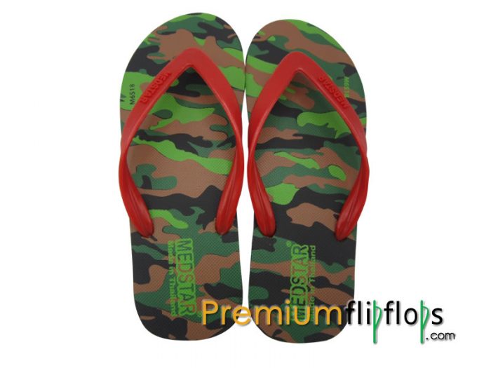 Men Army Print Slippers