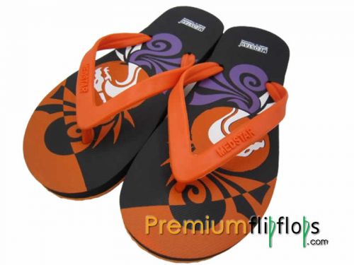 Men Artwork Expressive Flip Flops